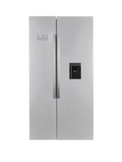 Beko Asd241X Ecosmart American-Style Fridge Freezer With Non Plumbed Water Dispenser - Stainless Steel